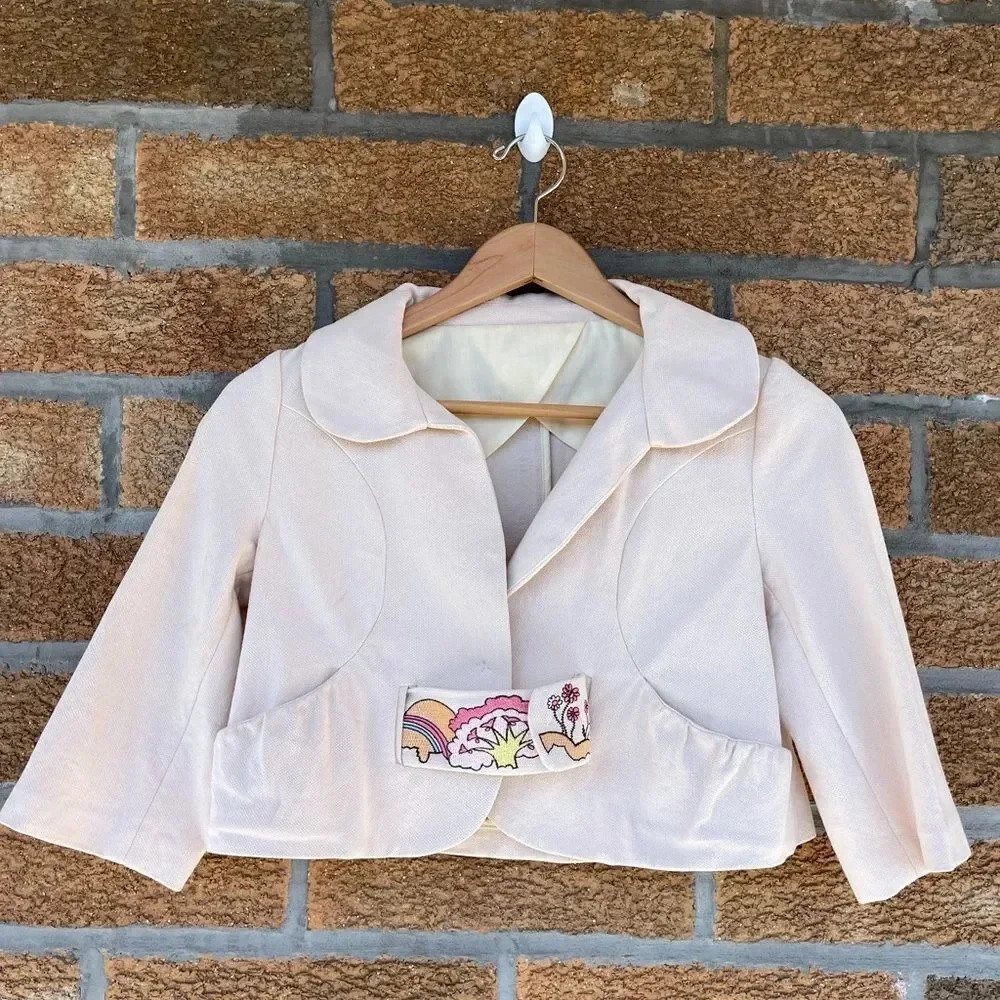 Tsumori Chisato cropped woven jacket size 4